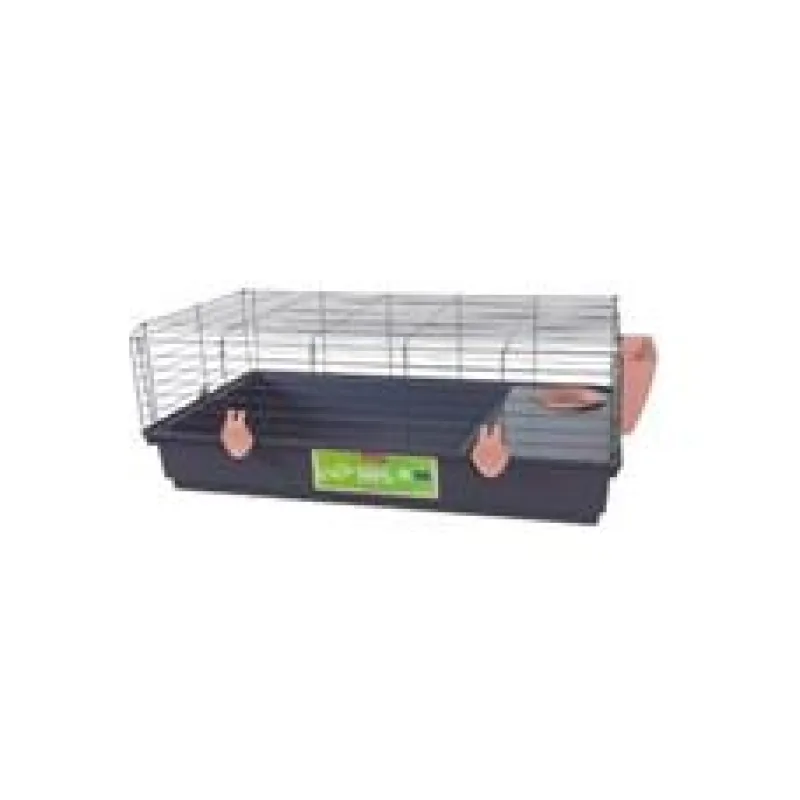 Klec hlodavec EHOP 120cm šedá/růžová s výbavou Zolux 120 cm