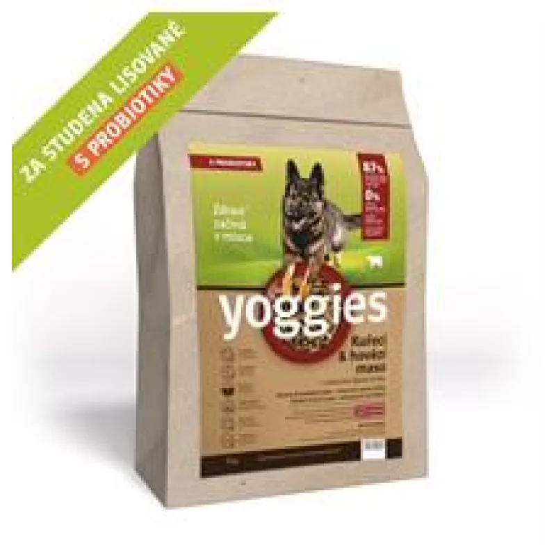 Yoggies, Kuřecí a hovězí maso, granule lisované za studena 5 kg