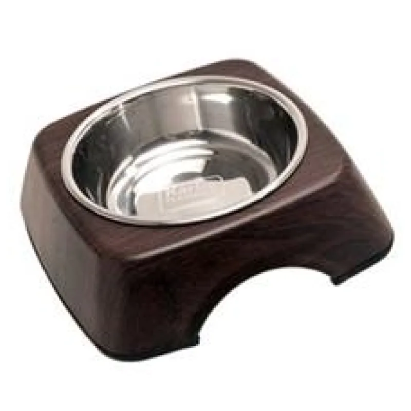 Karlie Miska nerez v dřevěném stojánku 350ml, wenge