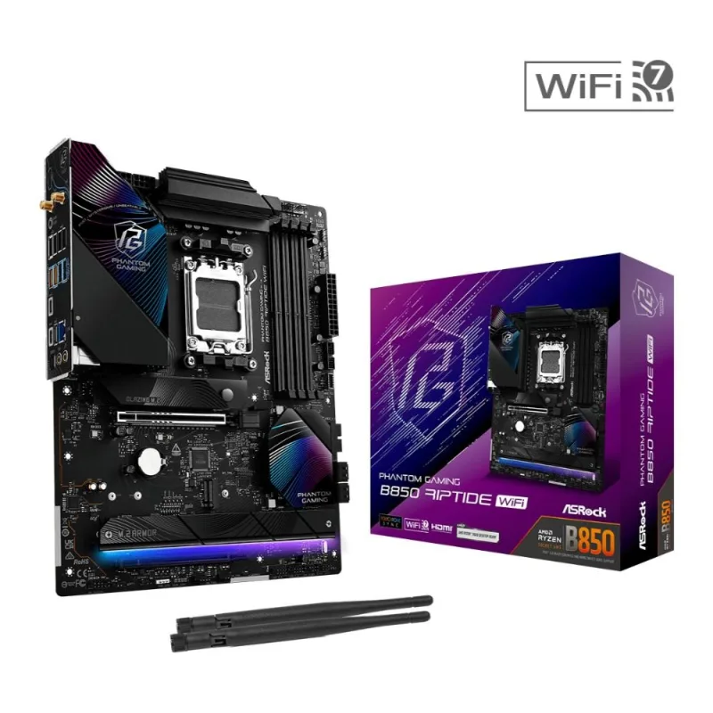 BAZAR - ASRock MB Sc AM5 B850 Riptide WiFi, AMD B850, 4xDDR5, 1xHDMI, …