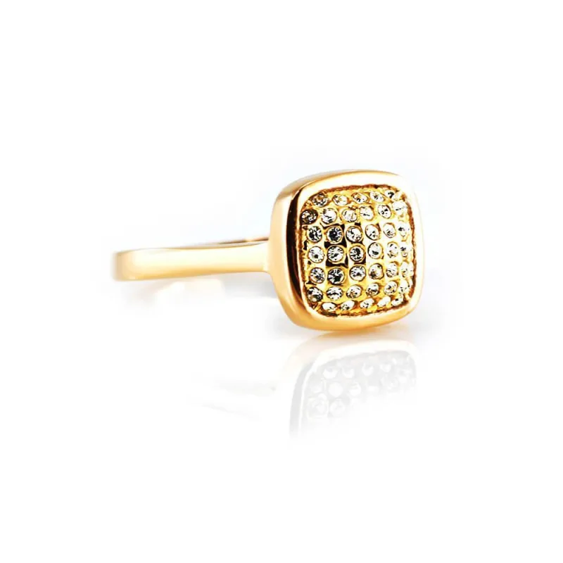 MPM Prsten z chirurgické oceli Ring 7742, Gold - size 55