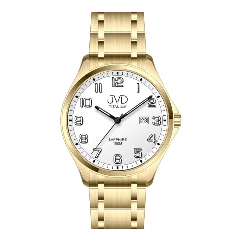 JVD Pánské vodotěsné titanové náramkové hodinky JVD JE2002.5 - 10ATM safírové sklo