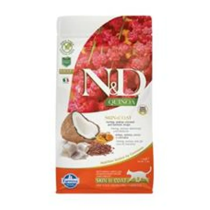N&D GF Quinoa CAT Skin&Coat Herring & Coconut 5 kg
