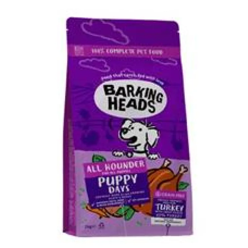 BARKING HEADS All Hounder Puppy Days Turkey 6kg