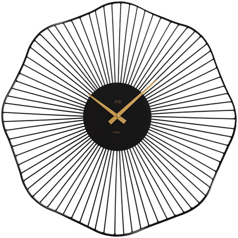JVD Černé designové exkluzivní nástěnné hodiny JVD HJ100