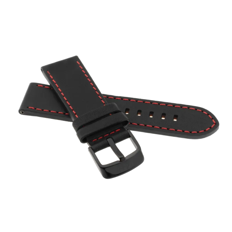 JVD Pánský kožený černý řemínek LOSER Infinity Phantom RLOS-I02