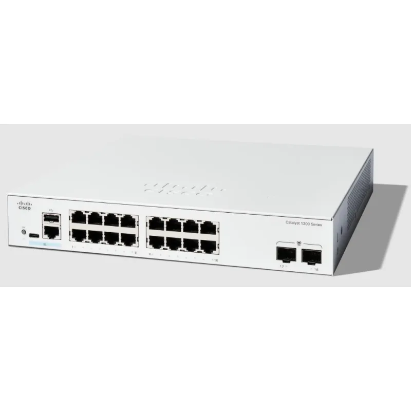 Cisco Catalyst switch C1200-16T-2G (16xGbE, 2xSFP, fanless) - REFRESH…
