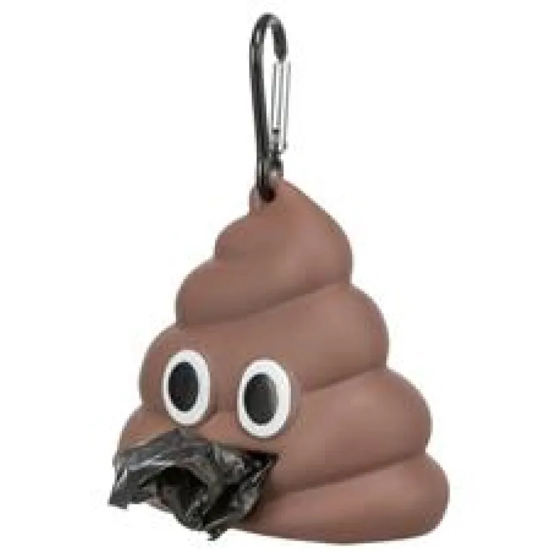 Zásobník POOP na sáčky na exkrementy, 8 x 5 cm / 15 sáčků, PVC 1 ks