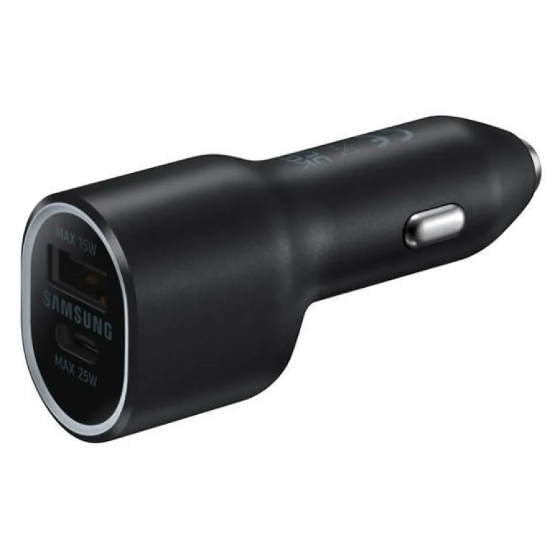 Samsung Duálna autonabíjačka 40W (USB, USB-C) Black EP-L4020NBEGEU