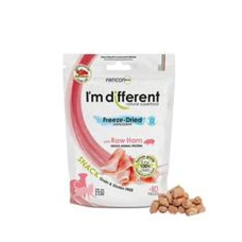 I´M DIFFERENT SNACK šunka - mrazem sušený pamlsek 40 g