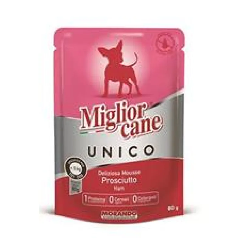 Miglior Cane Unico MINI kapsička pro psy šunka 80g