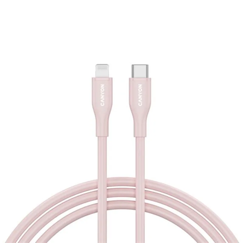 Canyon CLNM60SC10, 1 m kábel, USB-C / Lightning, MFi Apple schválený, 60…
