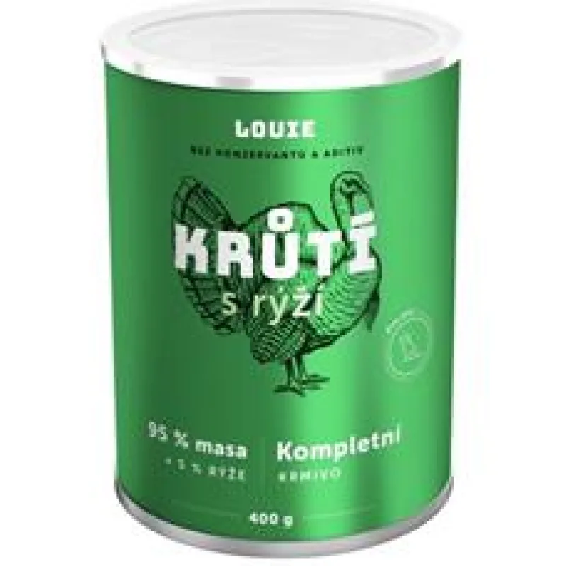 Louie konz. pro psy krůtí s rýží 1200g