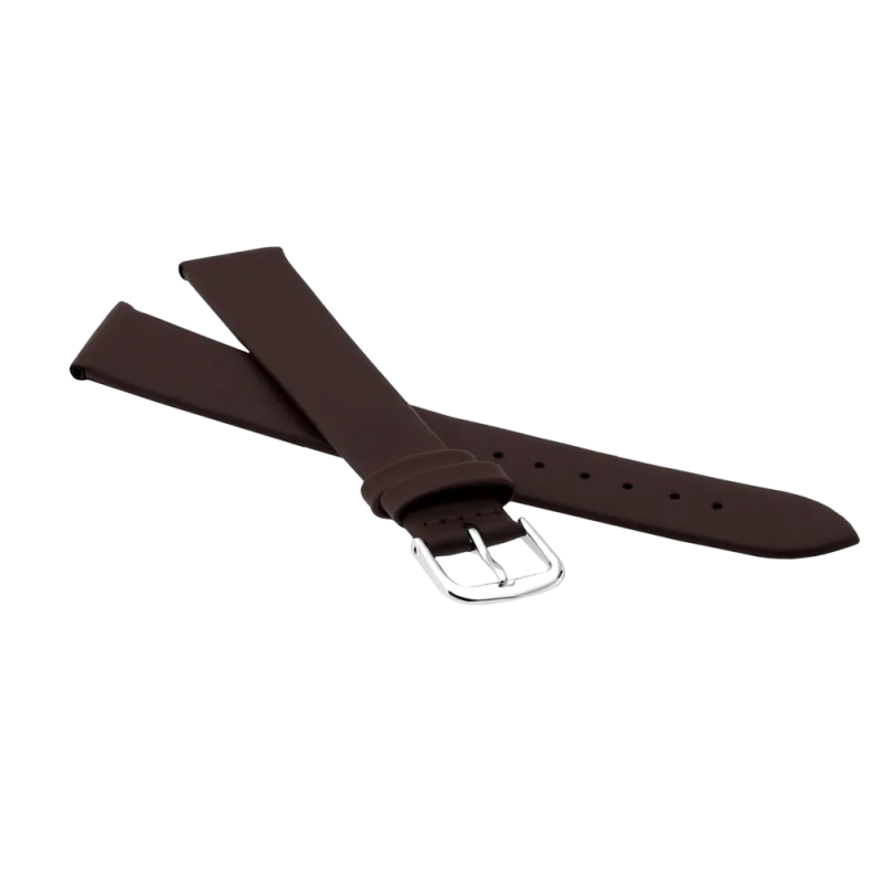 JVD Unisex hnědý kožený řemínek na hodinky R14802/12P