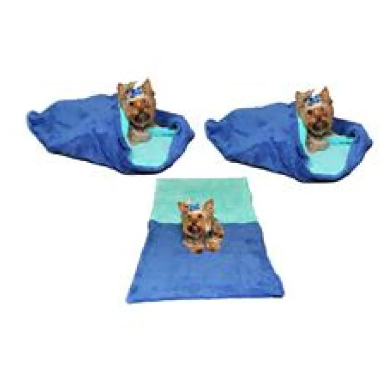 Marysa pelíšek 3v1 pro psy, modrý/tyrkysový, velikost XL