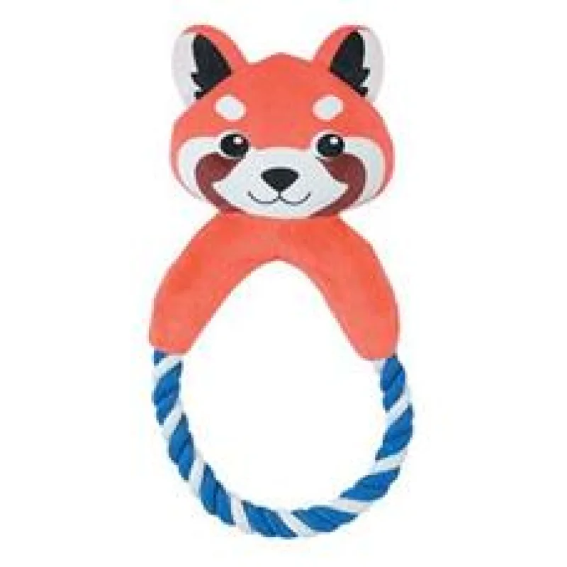 Hračka pes CALINOU PANDA ROPE plyš Zolux 1 ks