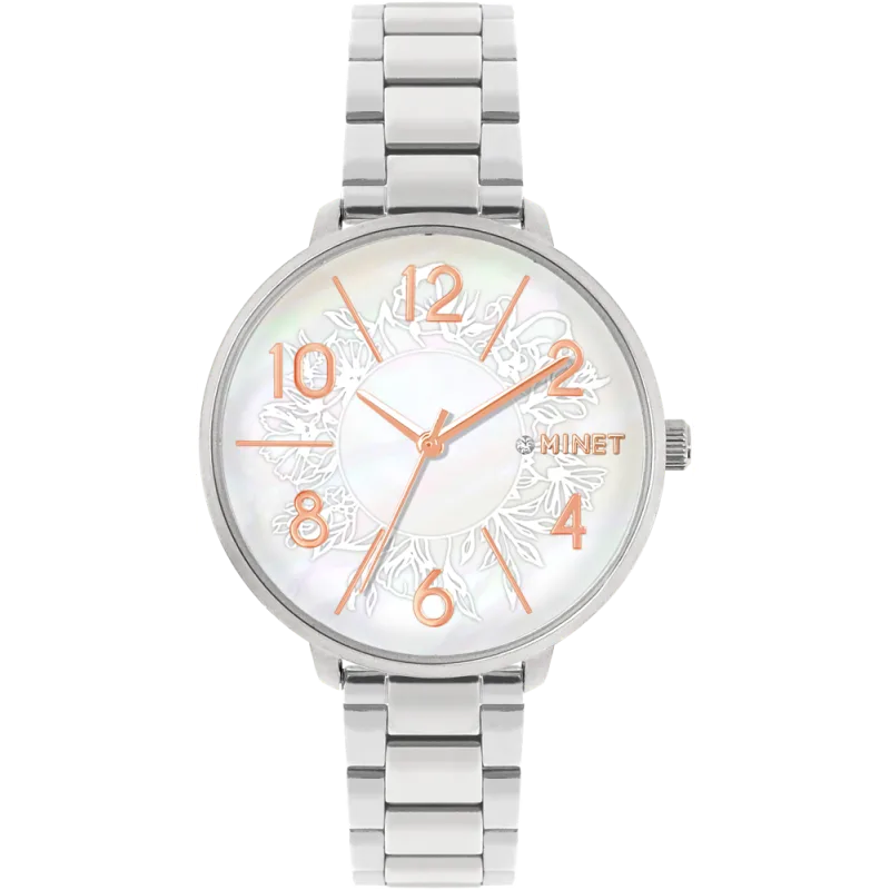 MINET Náramkové stříbrné dámské hodinky PRAGUE MWL5201