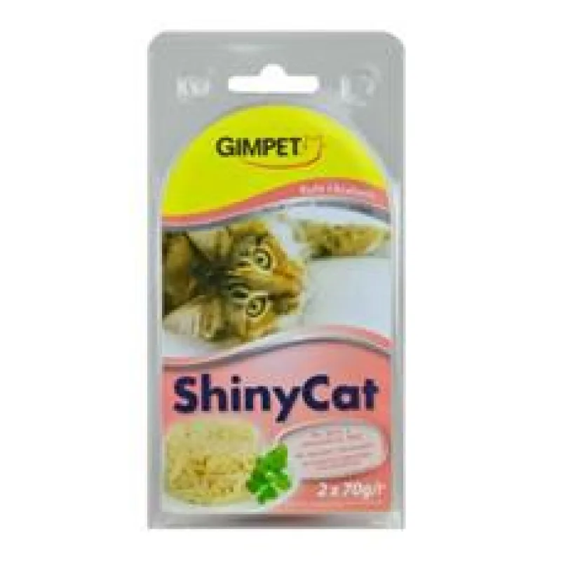 Gimpet Shiny Cat Kuře+Krab 2x70 g