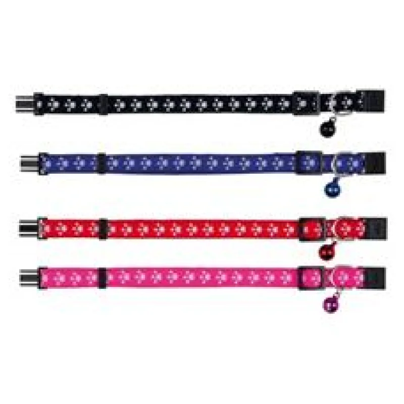 Nylonový obojek pro kočku, elastický, různé barvy 1 ks