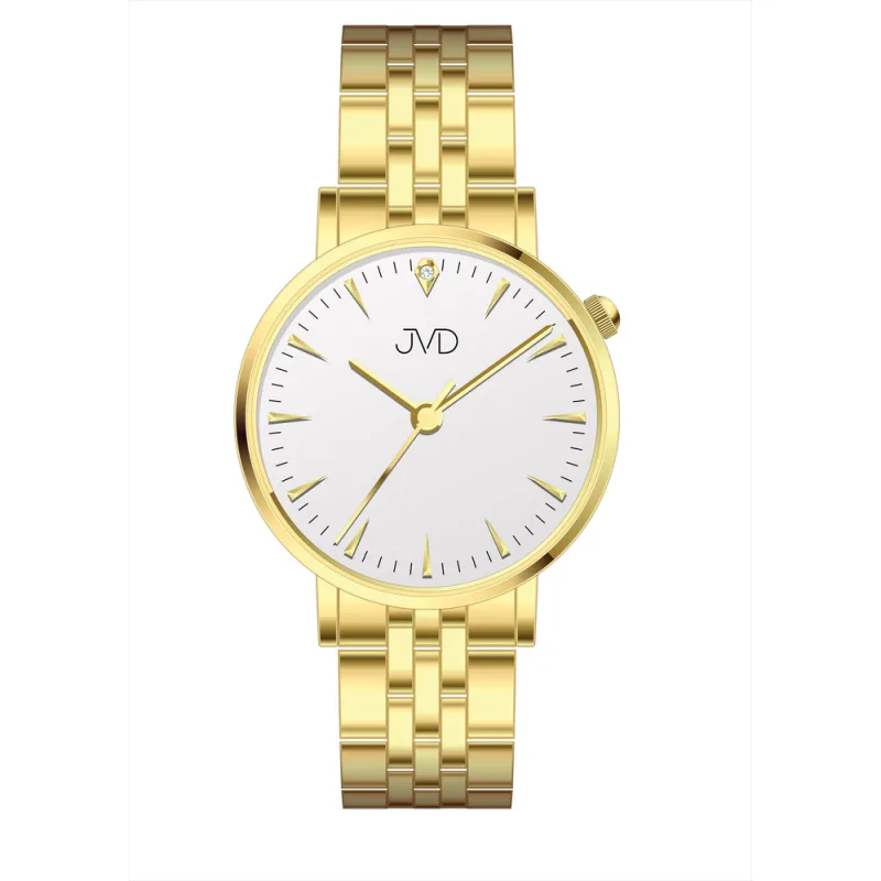 JVD Dámské ocelové zlacené náramkové hodinky JVD JM1001.3