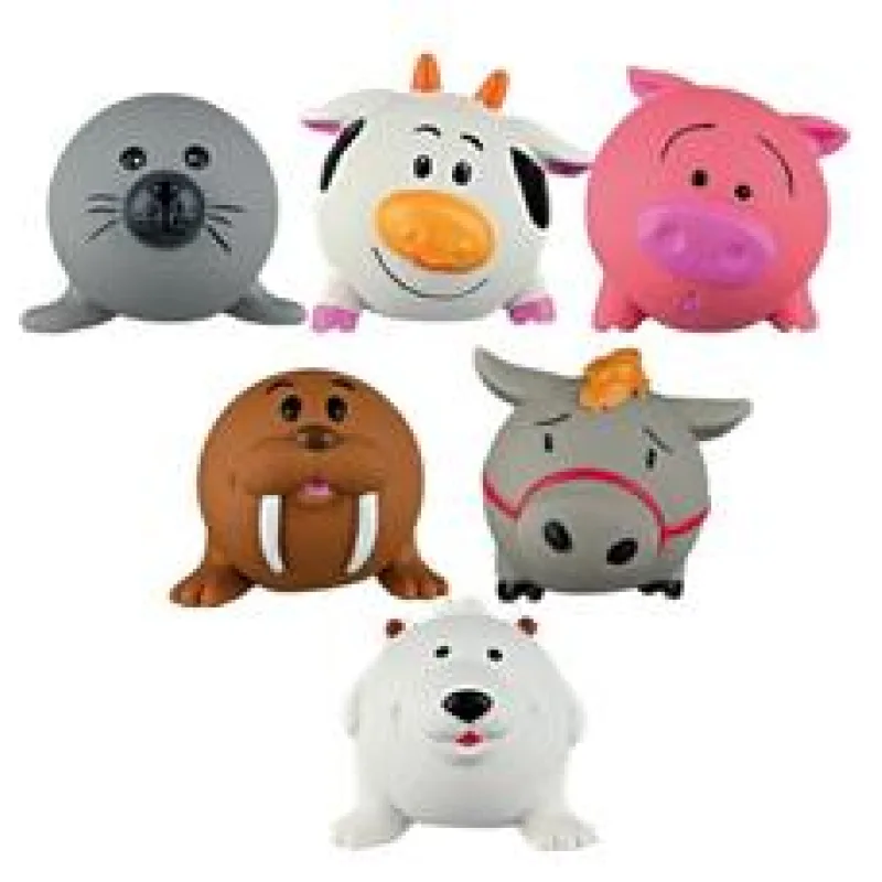 Latexový míček - zvířátko s nožičkami 1ks/6cm