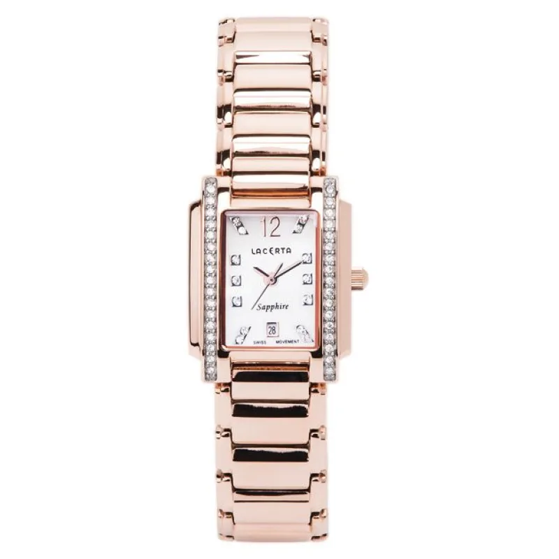 Dámské švýcarské luxusní hodinky Lacerta LC102 (baterie na 34měsíců)