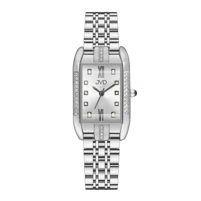 JVD Dámské stříbrné módní designové náramkové hodinky JVD JZ217.1
