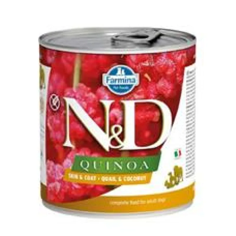 N&D DOG QUINOA Quail & Coconut 285 g + 1 ks ZDARMA