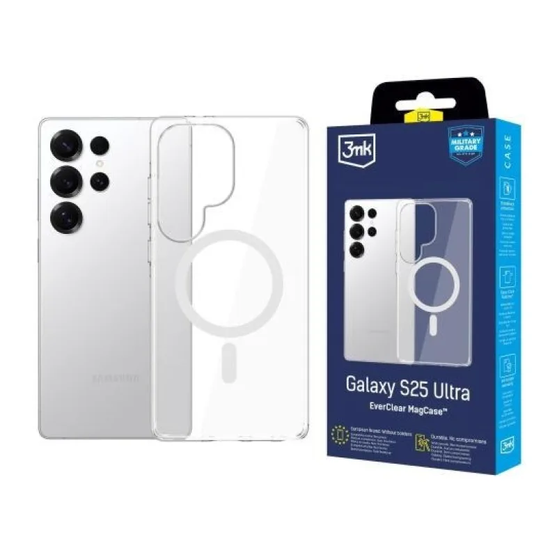 3mk ochranný kryt EverClear Magcase pro Samsung Galaxy S25 Ultra…