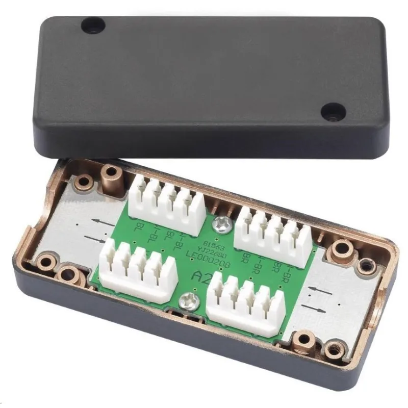 Spojovací box UTP Cat6 narážecí, černá SB-UTP-C6-BK