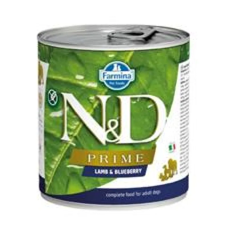 N&D DOG PRIME Adult Lamb & Blueberry 285 g + 1 ks ZDARMA
