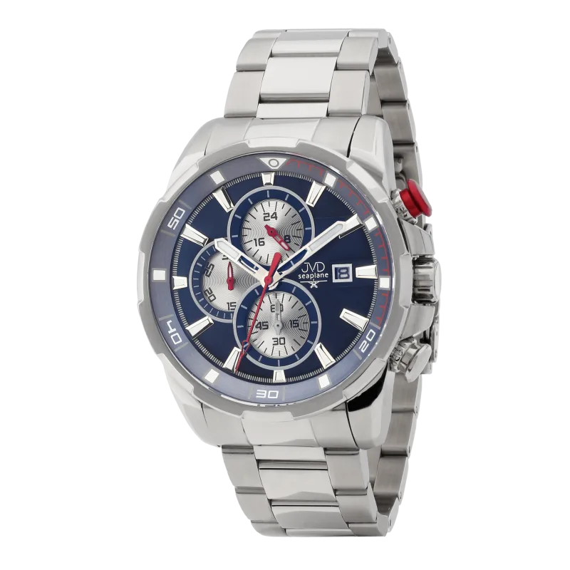 Pánské vodotěsné náramkové hodinky JVD JE1003.3 - chronograf 10ATM