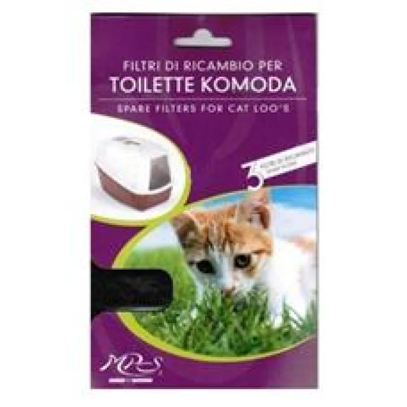 Filtry náhradní k WC Komoda Nobby 3 ks