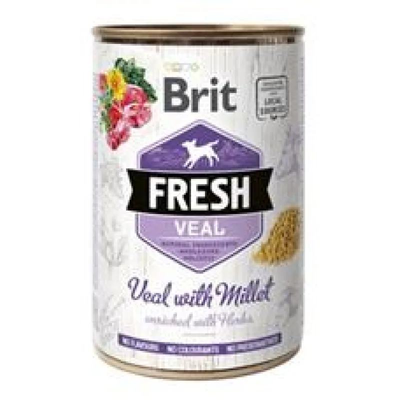 Brit Dog Fresh konz Veal with Millet 400 g