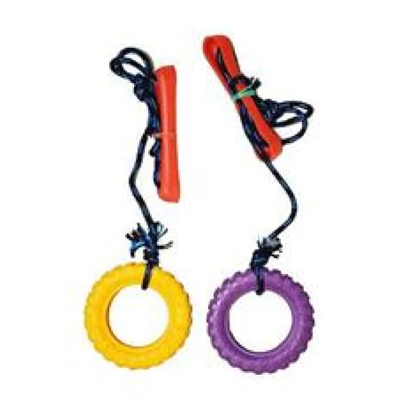 Hračka pes Pneumatika aportovací Vanilková velká