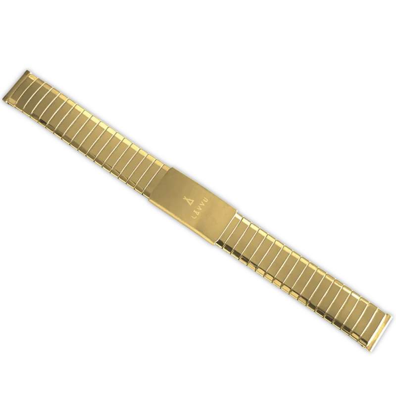 LAVVU Pružný ocelový řemínek se zkracovací sponou - 16 LS2AG16