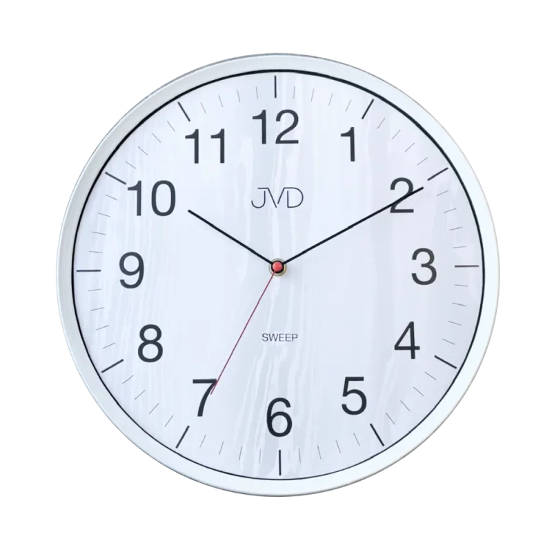 JVD Čitelné netikající tiché nástěnné hodiny JVD HA17.1