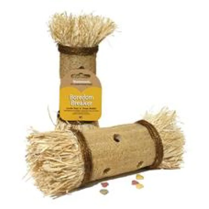 Hračka hlod. přírodní lufa Tunel Rosewood 28 x 9 cm