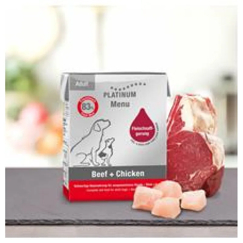 Paštika Platinum Natural Menu Beef + Chicken 90g