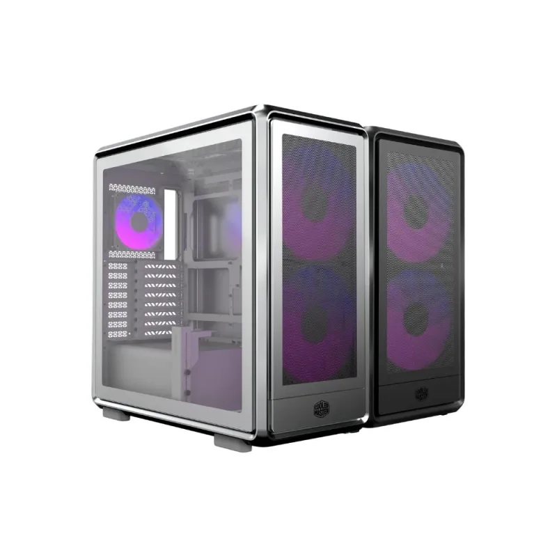 Cooler Master case MasterFrame 600 Mesh Silver ARGB, Průhledná bočnice, …