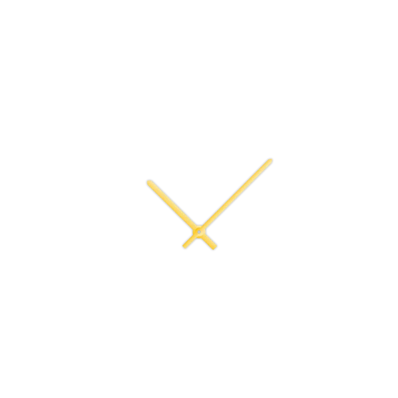 Zlaté rovné hliníkové ručičky na hodiny 120 mm | 85 mm