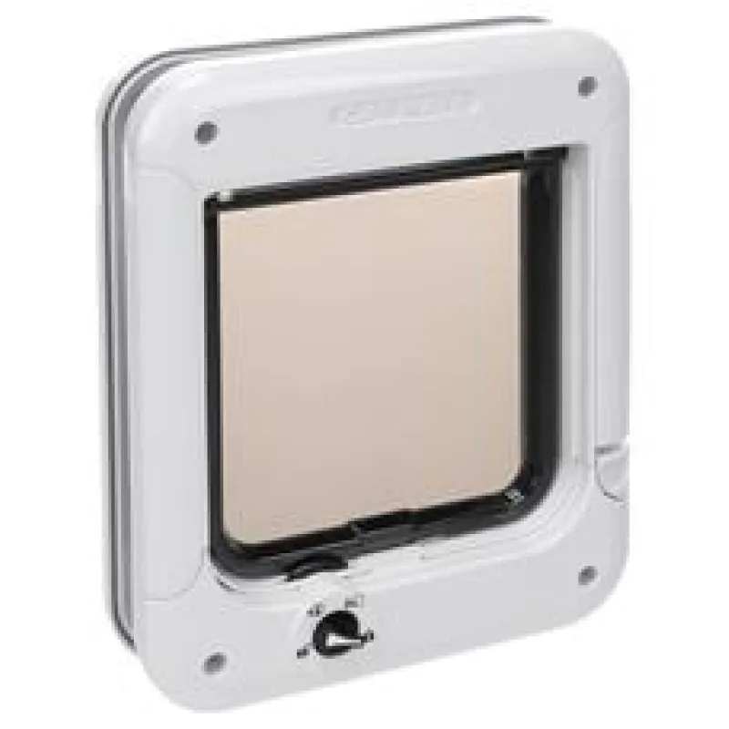 Dvířka průchozí uzamykatelná plast bílá 19,7x24,6cm Flamingo 1 ks