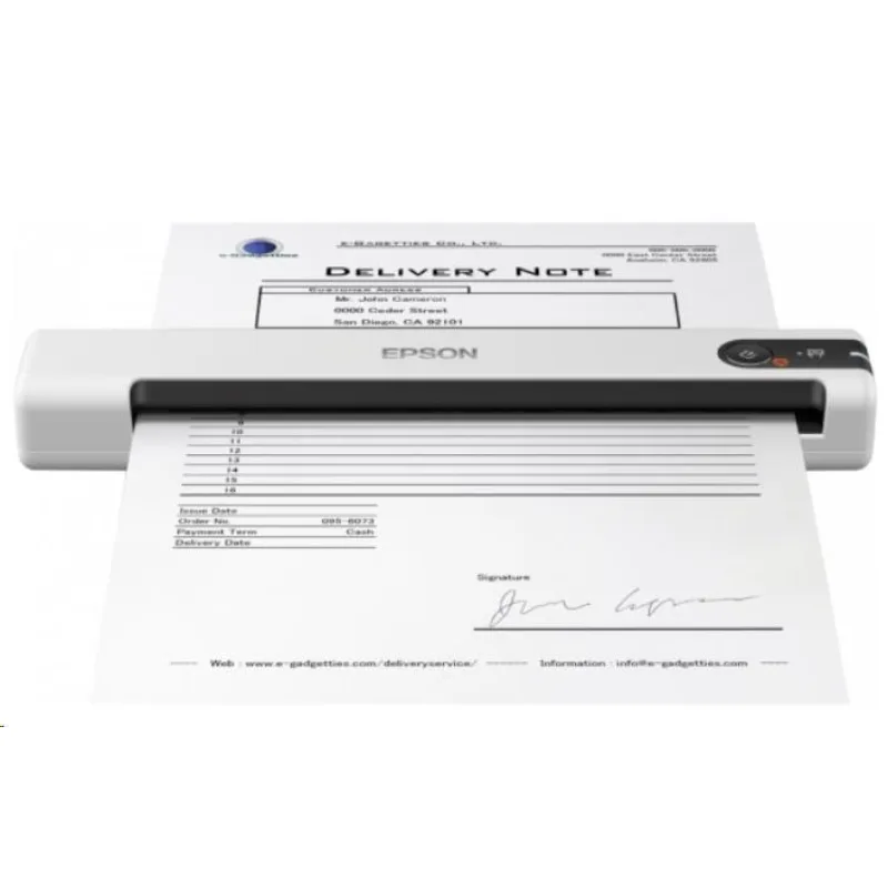Skener EPSON WorkForce DS-70, A4, 600x600 dpi, USB, mobilný B11B252402