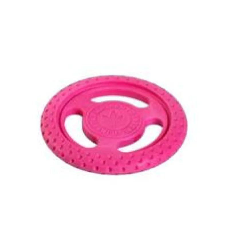 Hračka pes FRISBEE MINI plov. z TPR pěny KW růžová