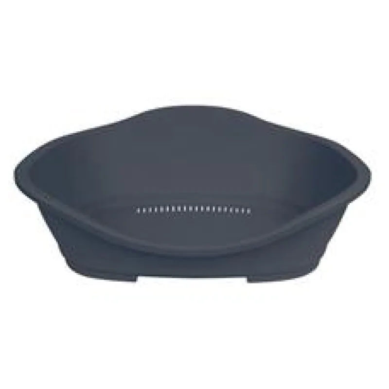 Plastový pelech Sleeper větráním tmavě šedý č. 2 56/68 cm