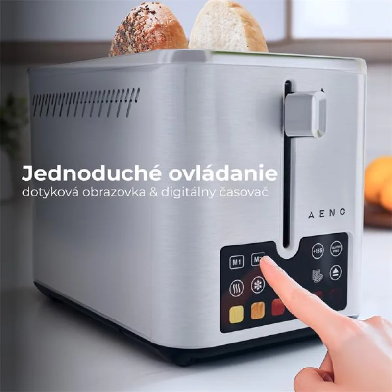 AENO 2-plátkový hriankovač TS4 , automatický, nerezová oceľ, EU ATS0004