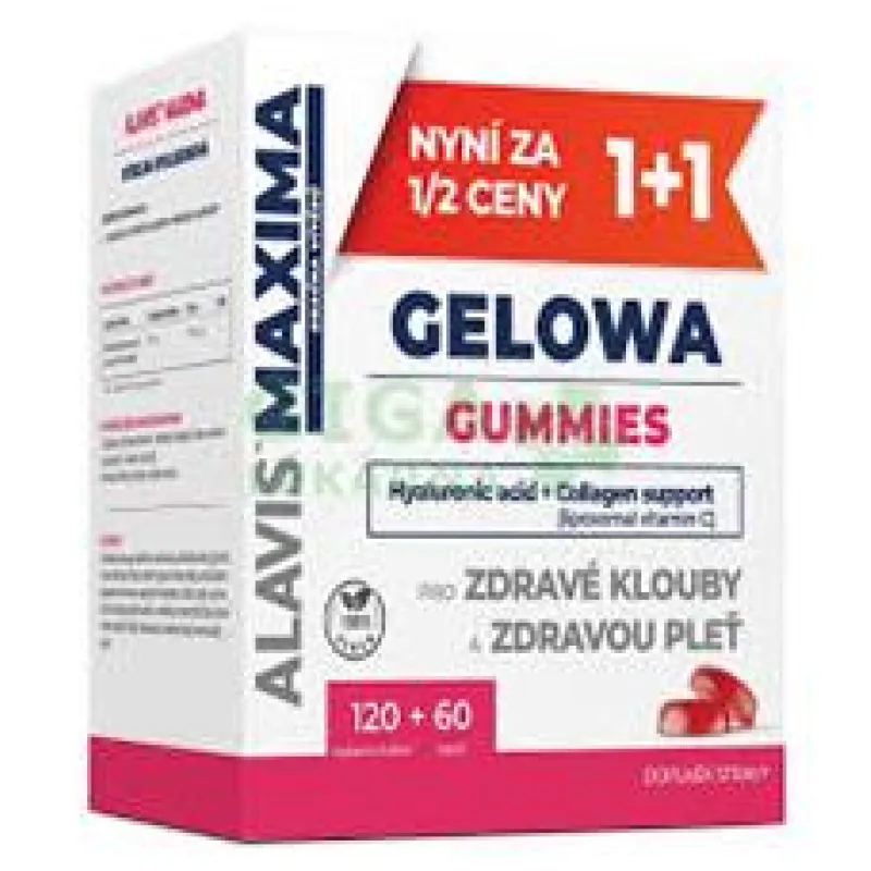 ALAVIS MAXIMA Gelowa Gummies jahoda 120tbl+60cps