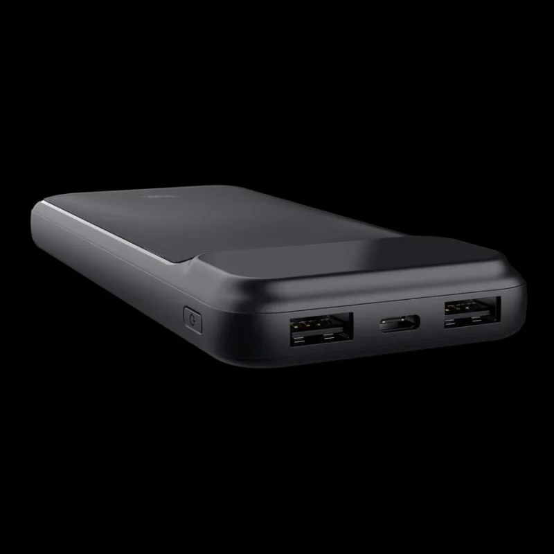 TRUST Powerbanka Avala, 10000 mAh, 1xUSB-C + 2xUSB, černá 25882