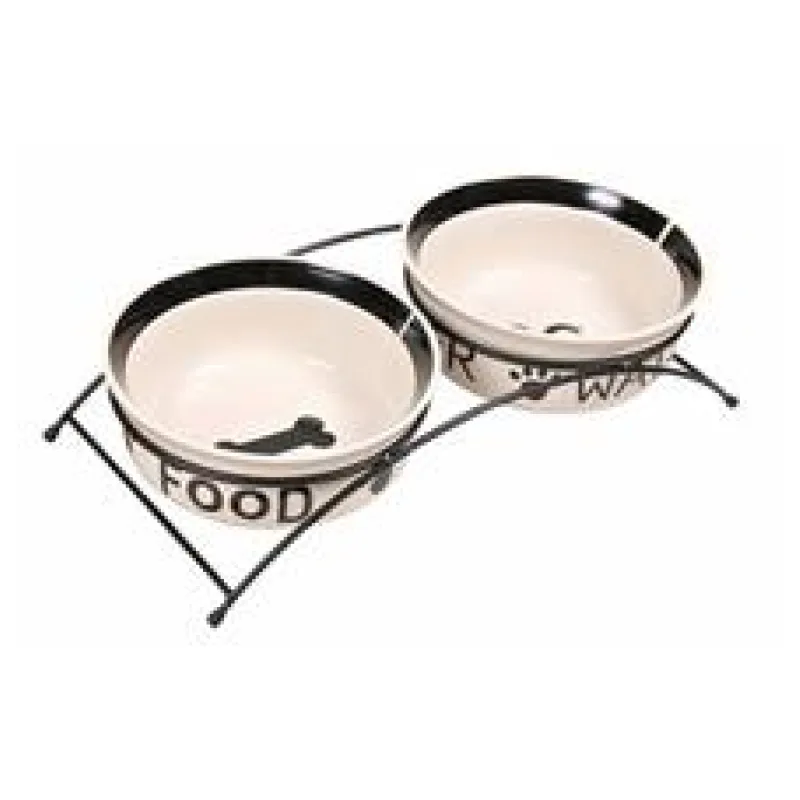 Set keramických misek se stojánkem 2x1,6 l/ 20 cm