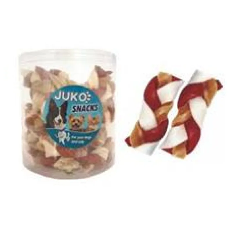 Splétaný copánek Hovězí JUKO Snacks kuřecí